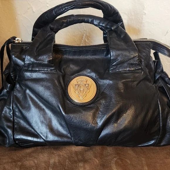 Gucci Hysteria Black Leather Bag - Picture 2 of 12